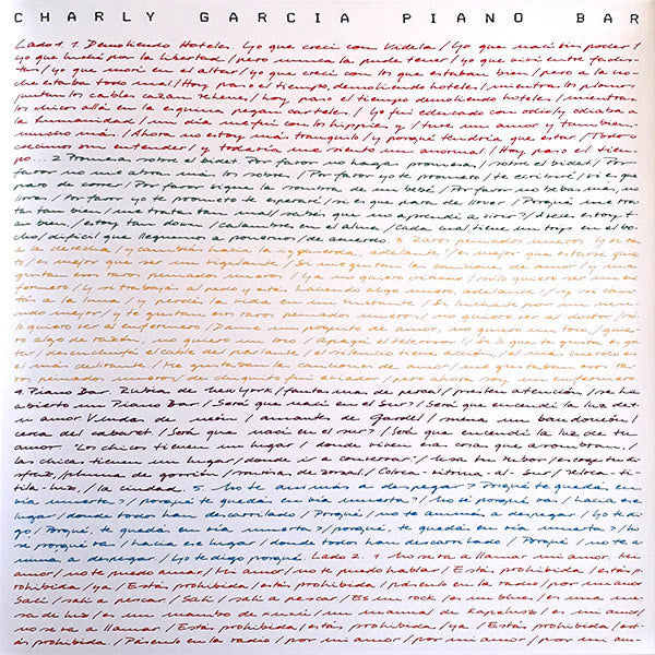 CHARLY GARCIA - PIANO BAR