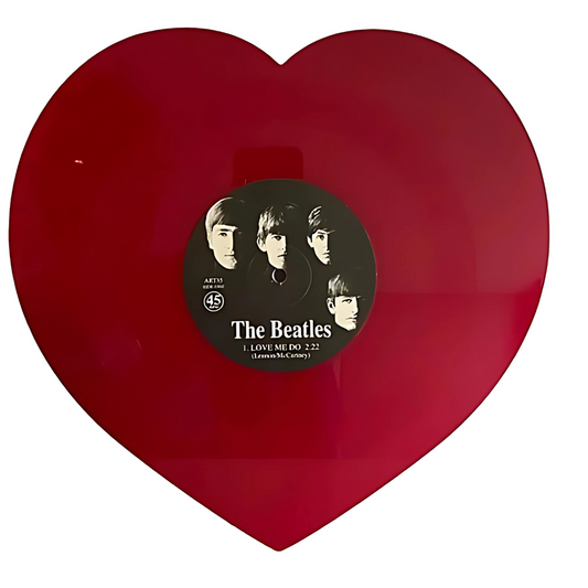 THE BEATLES - LOVE ME DO (heart shaped vinyl)