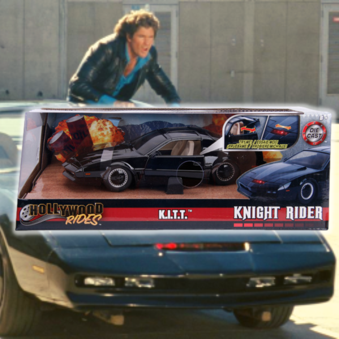 AUTO FANTÁSTICO K.I.T.T- KNIGHT RIDER CON LUZ escala 1:24