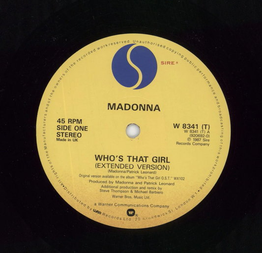 MADONNA - WHO'S THAT GIRL Extended Version USADO